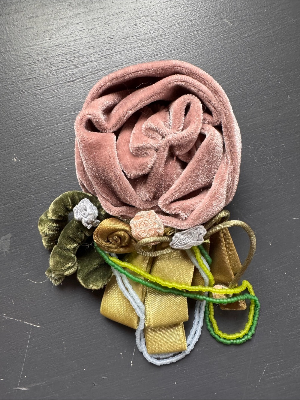 Rare Anthropologie vintage Sleeping on Snow Brooch